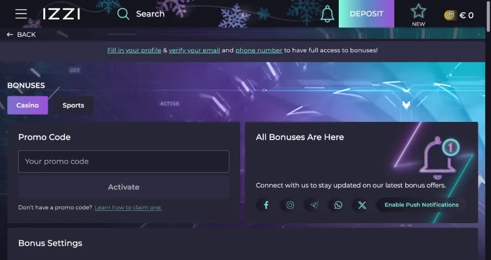 Gambling company site - izzicasino-site