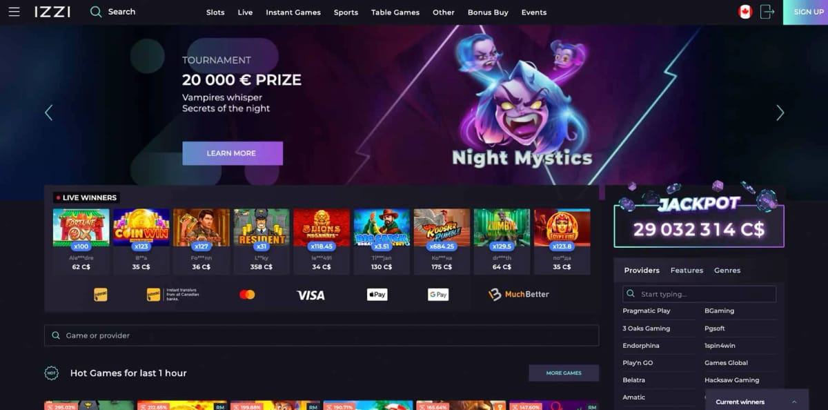 Gambling company site - izzicasino-site